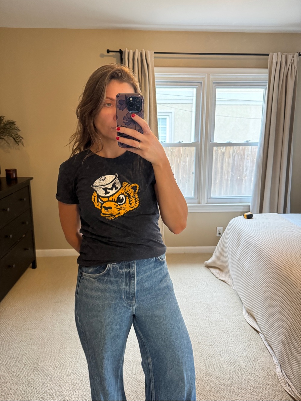 Navy Michigan Wolverine T-shirt